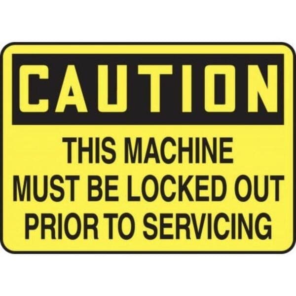 Accuform LOCKOUTTAGOUT SIGN 10 X 14 ADHESIVE MLKT624XV MLKT624XV - main